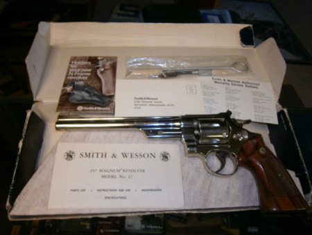 SMITH AND WESSON 27-2; 8 INCH; 357 MAG;