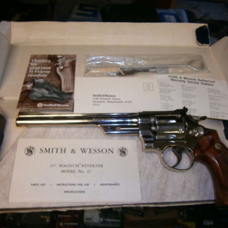 SMITH AND WESSON 27-2; 8 INCH; 357 MAG;